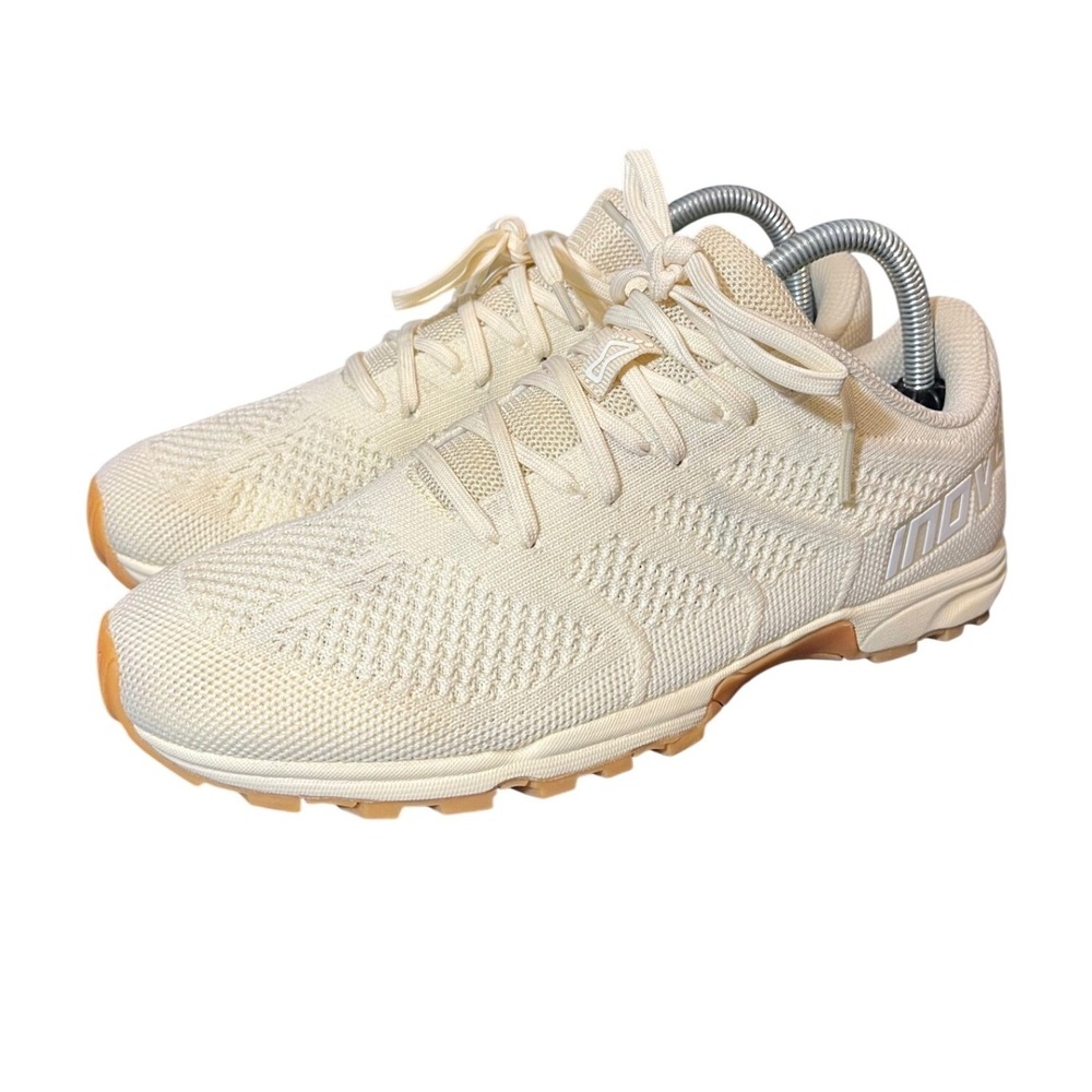 Inov-8 F-Lite 245 Training Shoes Men 8 Women 9.5 Ivory Knit Gum Sole